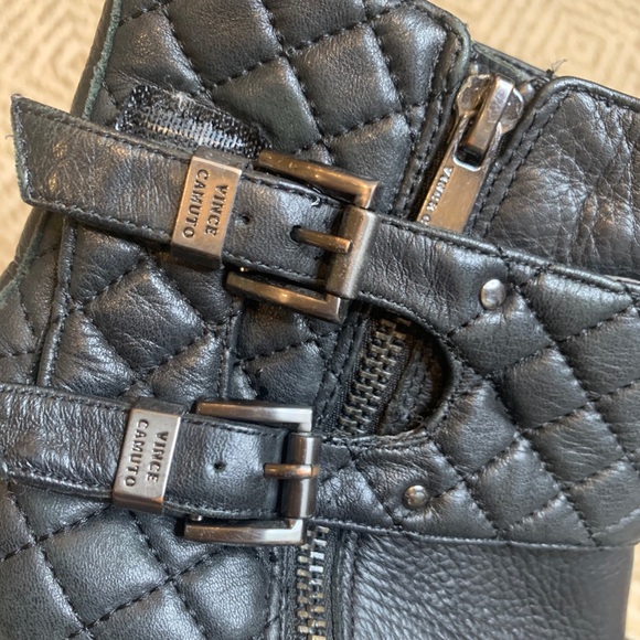 Vince Camuto Black Leather Booties - Picture 8 of 12